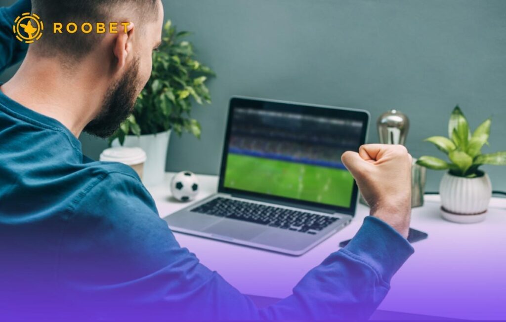 An image of a person watching a game